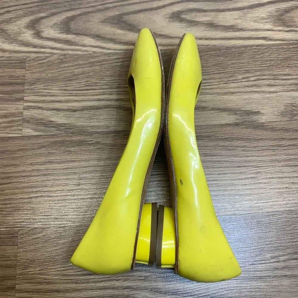 Kate‎ Spade Fallyn Flats Neon Yellow size 6 Ballet Womens Patent Leather